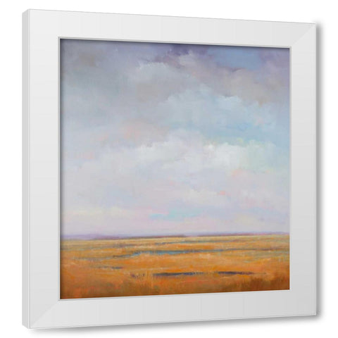 Midday Marsh White Modern Wood Framed Art Print by McCarthy, William
