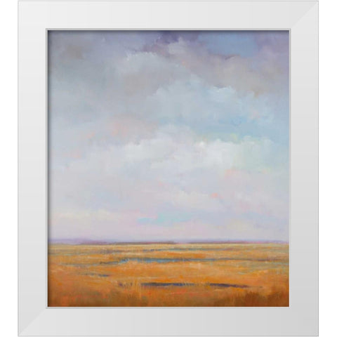 Midday Marsh White Modern Wood Framed Art Print by McCarthy, William
