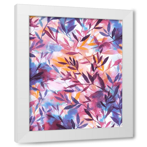 Changes - Mauve White Modern Wood Framed Art Print by Maldonado, Jacqueline