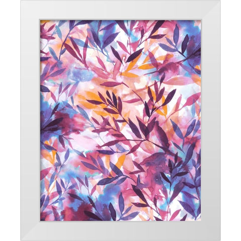 Changes - Mauve White Modern Wood Framed Art Print by Maldonado, Jacqueline
