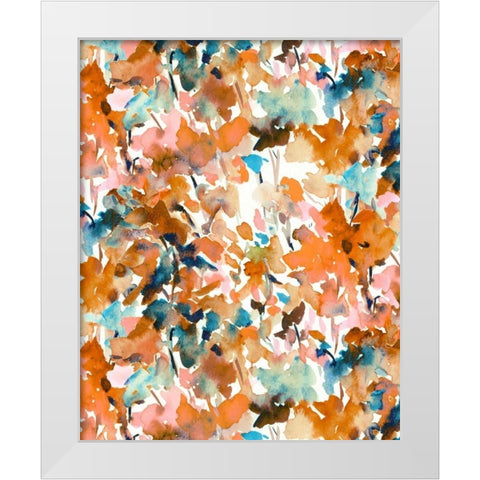 Local Color Orange White Modern Wood Framed Art Print by Maldonado, Jacqueline