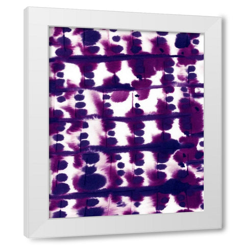 Parallel Purple Mauve White Modern Wood Framed Art Print by Maldonado, Jacqueline
