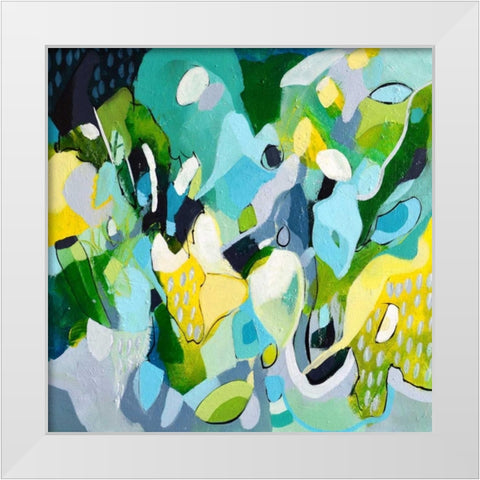 Dinner Party II White Modern Wood Framed Art Print by Marrison, TA
