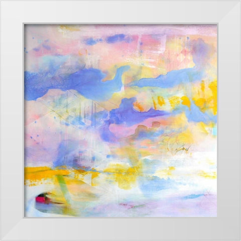 Elements of Innocence White Modern Wood Framed Art Print by Marrison, TA