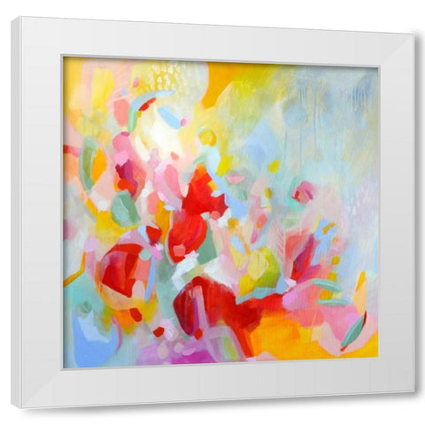 Waiting for You White Modern Wood Framed Art Print by Marrison, TA