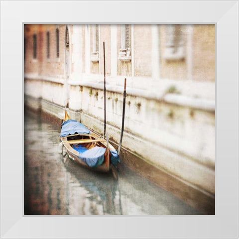 Gondola White Modern Wood Framed Art Print by Morrissey, Margaret