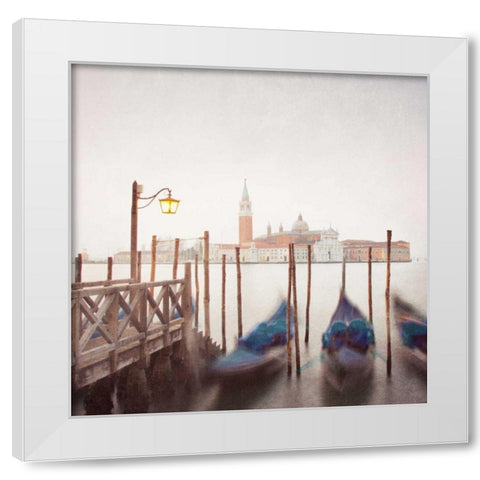 Venice Twilight White Modern Wood Framed Art Print by Morrissey, Margaret