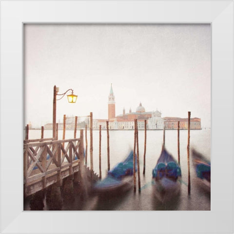 Venice Twilight White Modern Wood Framed Art Print by Morrissey, Margaret