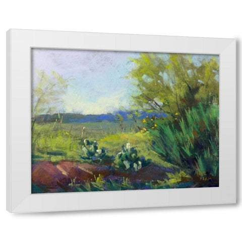 Above San Angelo White Modern Wood Framed Art Print by Mertz, Nancie King