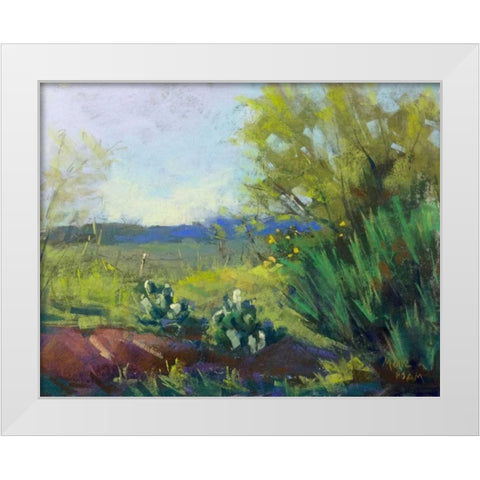 Above San Angelo White Modern Wood Framed Art Print by Mertz, Nancie King