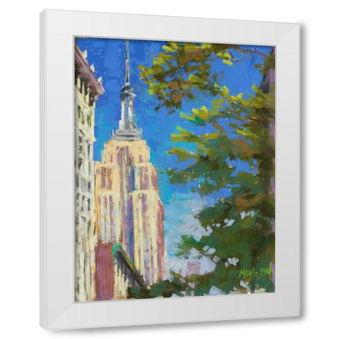 Empire White Modern Wood Framed Art Print by Mertz, Nancie King