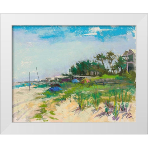 Serenity in St. George White Modern Wood Framed Art Print by Mertz, Nancie King