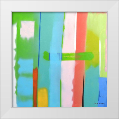 Urban Summer 12 White Modern Wood Framed Art Print by Miller, Gil
