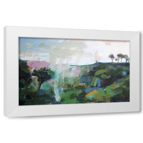 India No. 6 White Modern Wood Framed Art Print by Moulton, Angela