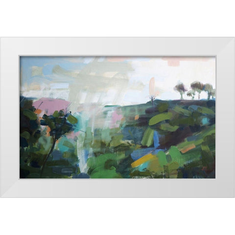 India No. 6 White Modern Wood Framed Art Print by Moulton, Angela