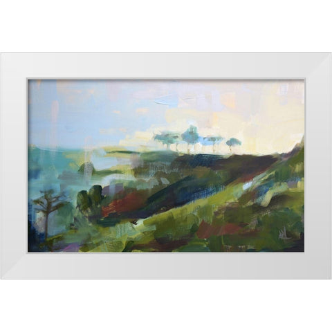 India No. 7 White Modern Wood Framed Art Print by Moulton, Angela