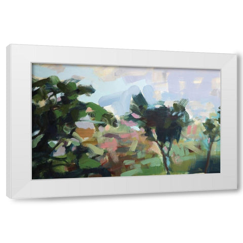 India No. 8 White Modern Wood Framed Art Print by Moulton, Angela