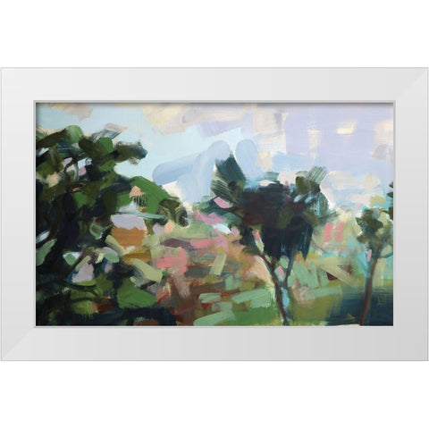 India No. 8 White Modern Wood Framed Art Print by Moulton, Angela