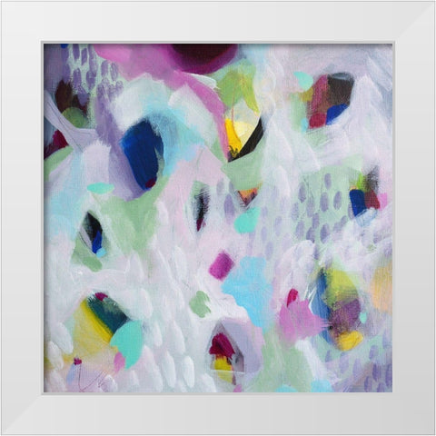 Abstract 171 White Modern Wood Framed Art Print by Marrison, TA