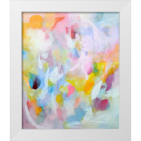 Bella White Modern Wood Framed Art Print by Marrison, TA