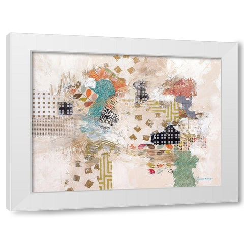 Materializing White Modern Wood Framed Art Print by McCourt, Suzanne