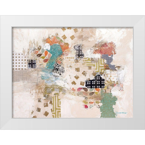 Materializing White Modern Wood Framed Art Print by McCourt, Suzanne
