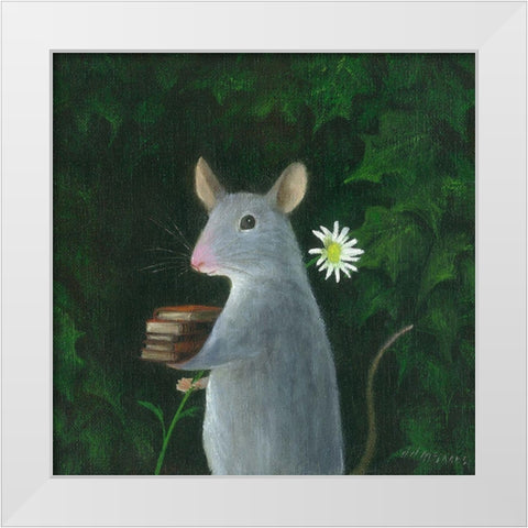 The Imaginary Friend White Modern Wood Framed Art Print by McInnes, DD