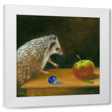 Helmut White Modern Wood Framed Art Print by McInnes, DD