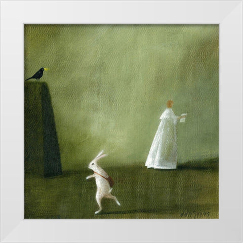 The Ghost Letter White Modern Wood Framed Art Print by McInnes, DD