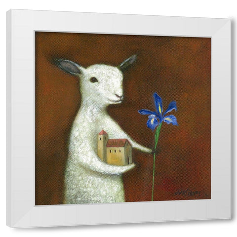 The Model Maker White Modern Wood Framed Art Print by McInnes, DD