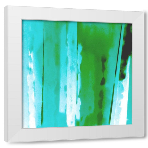 Nighttime White Modern Wood Framed Art Print by Miller, Gill
