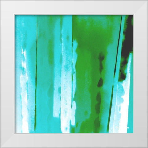 Nighttime White Modern Wood Framed Art Print by Miller, Gill