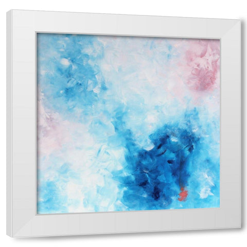 Mod Bloom White Modern Wood Framed Art Print by Moehr, KR