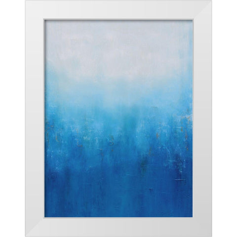 Watershed White Modern Wood Framed Art Print by Moehr, KR