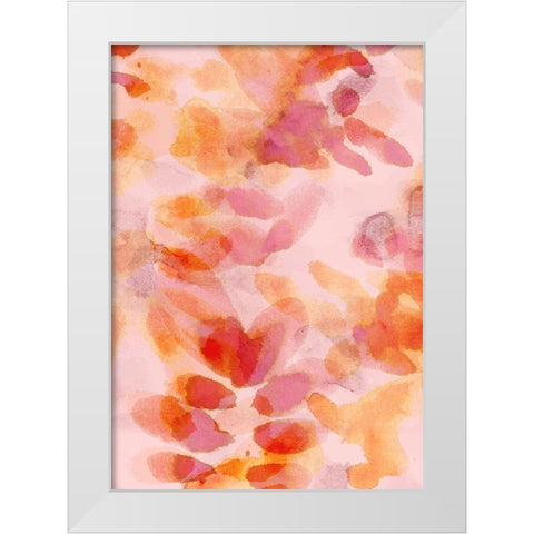 Bloom Rose White Modern Wood Framed Art Print by Morioke