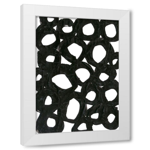 Experimental 1 White Modern Wood Framed Art Print by Morioke