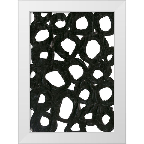 Experimental 1 White Modern Wood Framed Art Print by Morioke