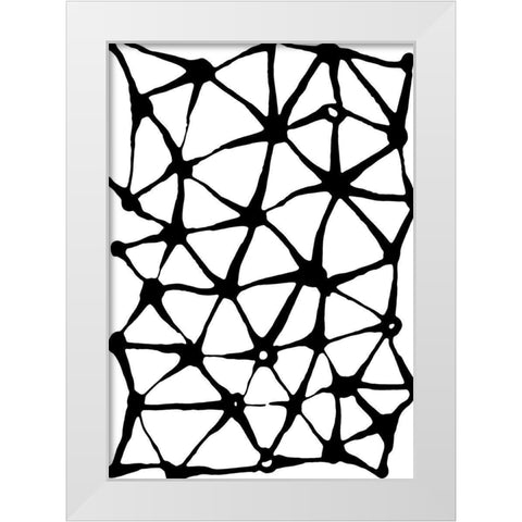 Experimental 2 White Modern Wood Framed Art Print by Morioke