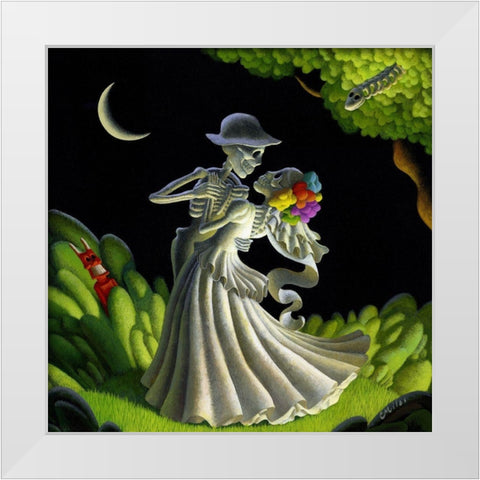 Eternal Love White Modern Wood Framed Art Print by Miles, Chris