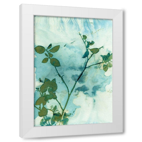 Leaves and Sky White Modern Wood Framed Art Print by McCurdy, Krista