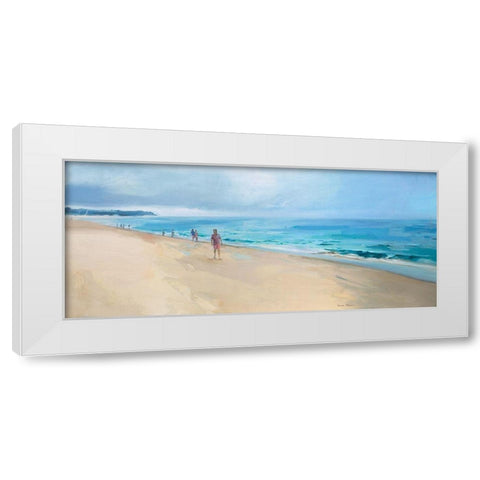 Comporta Beach White Modern Wood Framed Art Print by Merino, Carmen