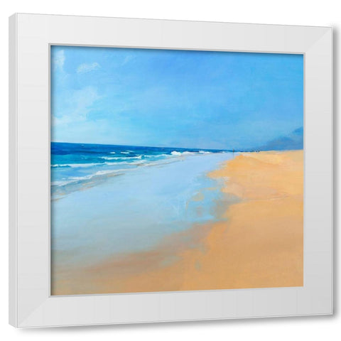 Fuerteventura Beach White Modern Wood Framed Art Print by Merino, Carmen