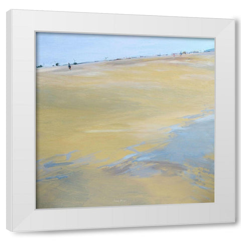 Strong Easterly Wind White Modern Wood Framed Art Print by Merino, Carmen