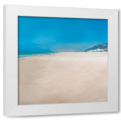 Zaharaâ€™s Light White Modern Wood Framed Art Print by Merino, Carmen
