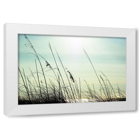 Coastal White Modern Wood Framed Art Print by Marie, Dina