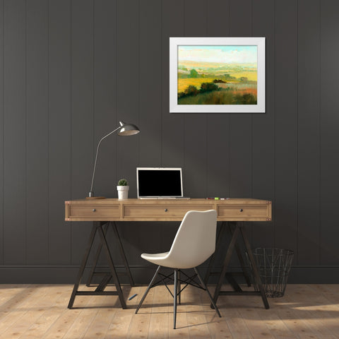 Morning Mist White Modern Wood Framed Art Print by McCarthy, William