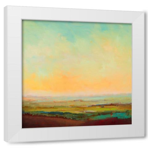 Pink Edge White Modern Wood Framed Art Print by McCarthy, William