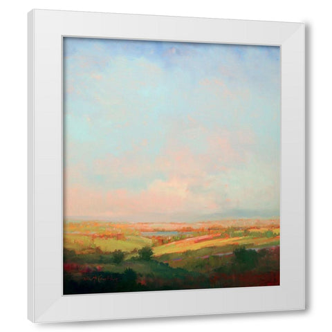 Summer Bliss White Modern Wood Framed Art Print by McCarthy, William
