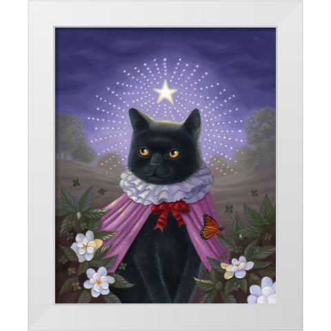 Her Charms White Modern Wood Framed Art Print by Matarazzo, Gina