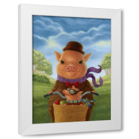 Cadwalladerâ€™s Fine Day Out White Modern Wood Framed Art Print by Matarazzo, Gina